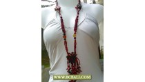 Bcbali Style Long Braided Necklaces Beading